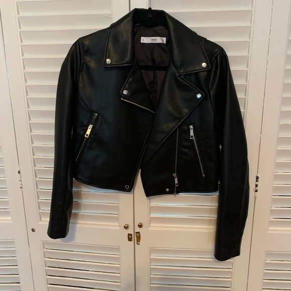 Mango Faux Leather Jacket - Picture 6 of 15